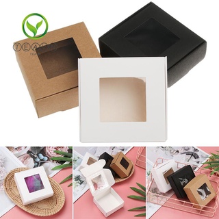 Bộ 10 hộp đựng bánh bằng giấy kraft cho lễ valentine