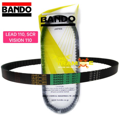 Dây curoa Bando chính hãng cho xe Lead 110, SCR, Vision (Vision đời 2011 2012 2013)