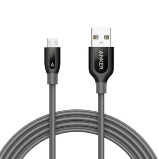 [Freeship toàn quốc từ 50k] Cáp sạc siêu bền ANKER Powerline+ Micro-USB 1.8m cho Android (Xám)