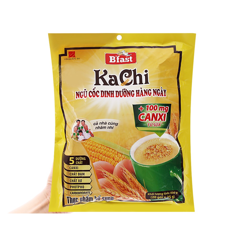 Ngũ cốc dinh dưỡng VinaCafé B'Fast Kachi bịch 500g