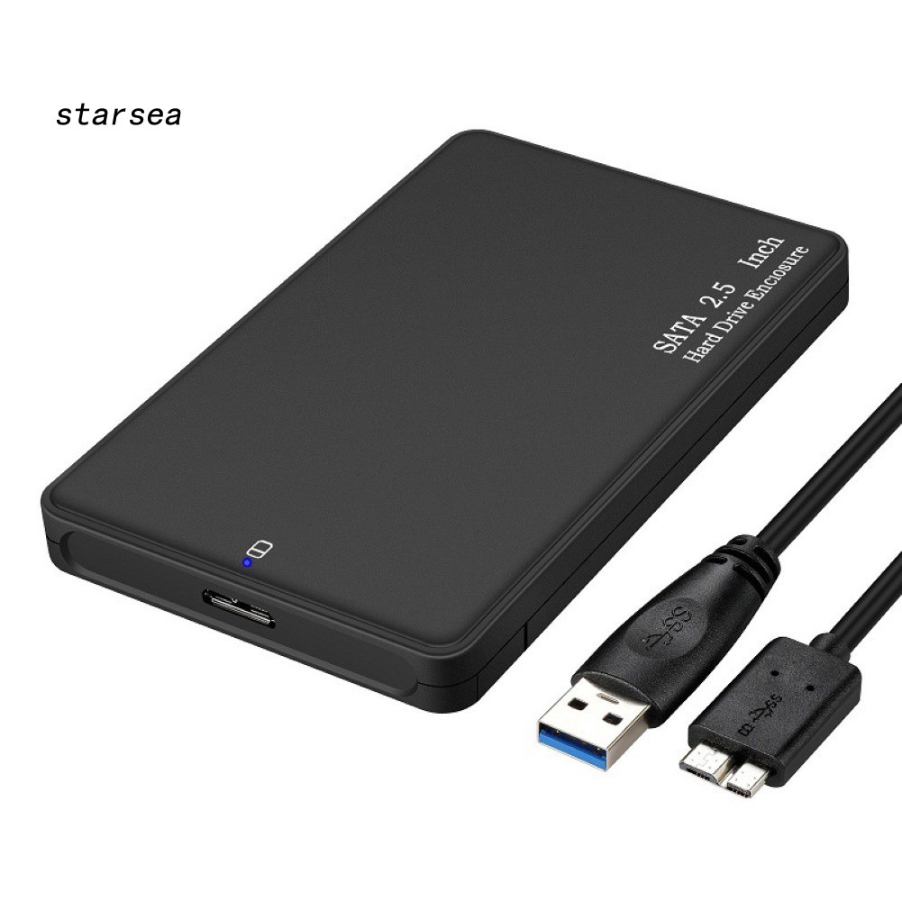 STSE_USB 3.0 2.5inch SATA HDD SSD Enclosure External Hard Drive Disk Case Box for PC