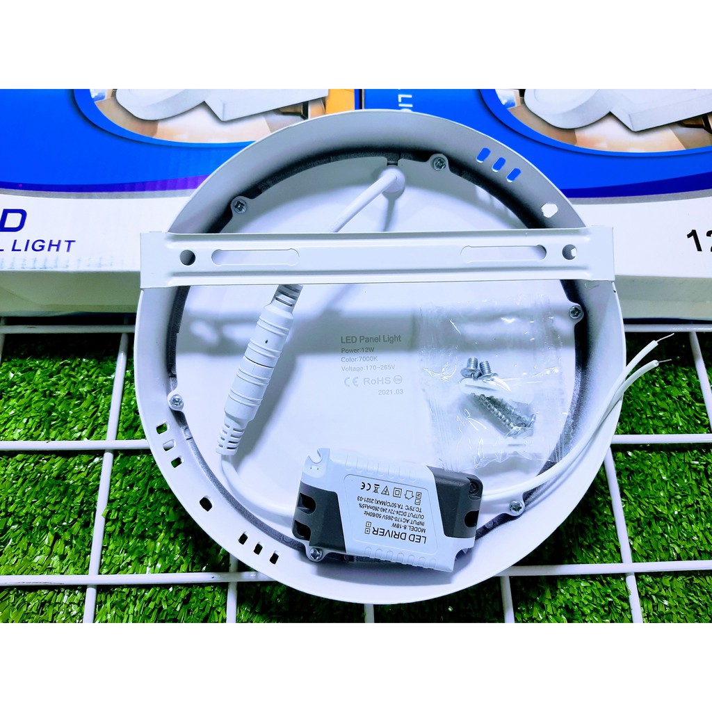 Đèn Led Ốp Trần Tròn/Vuông Nổi 12W Ánh Sáng Trắng Siêu Tiết Kiệm Điện.