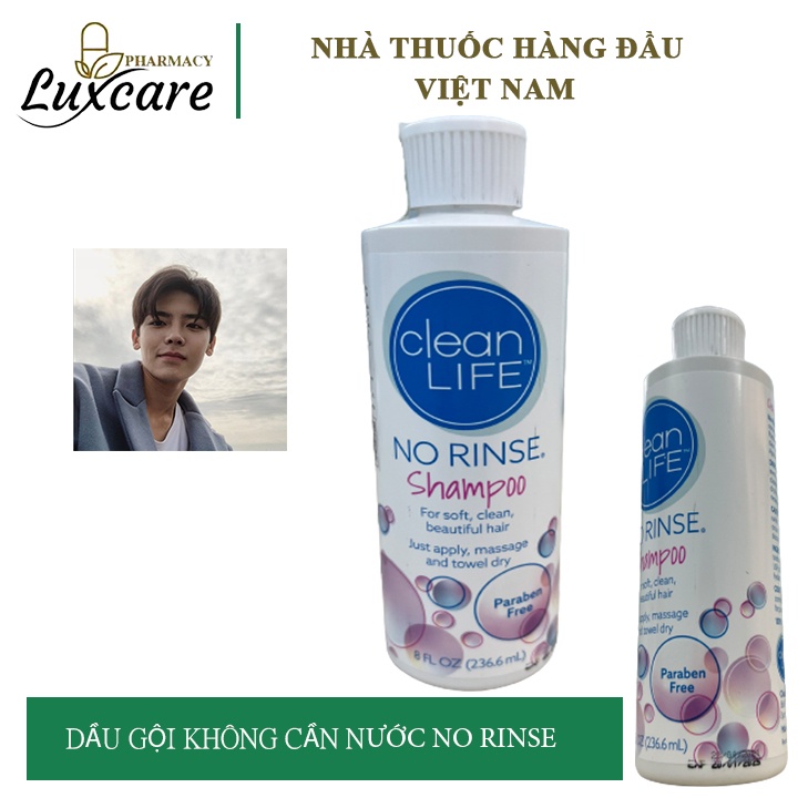 Dầu Gội Khô No Rinse Shampoo - Tóc Sạch Không Cần Dùng Nước - Chai 236.6ml - Luxcare