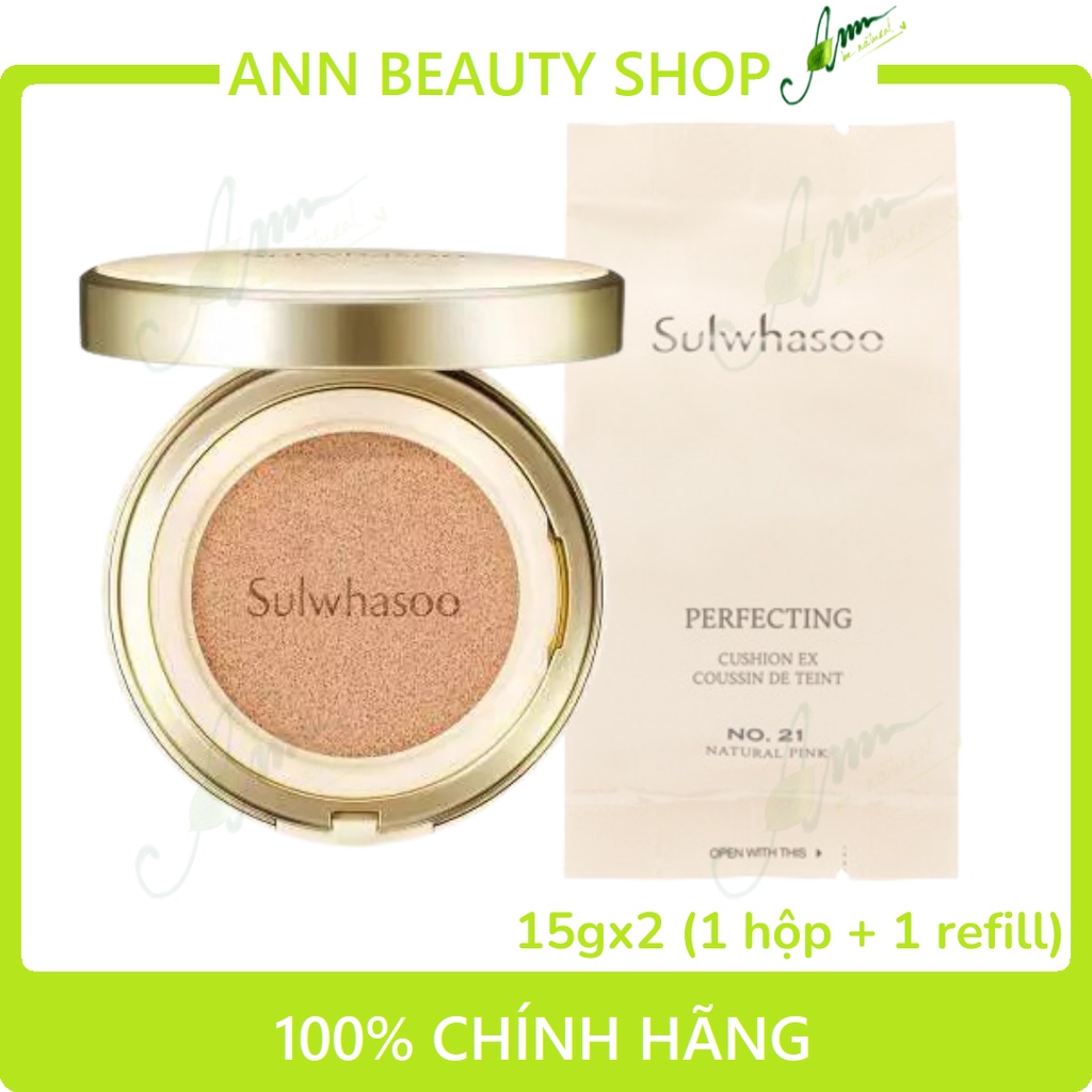 Phấn Nước Sulwhasoo Perfecting Cushion  Ex SPF50+/PA+++ (1 hộp + lõi)