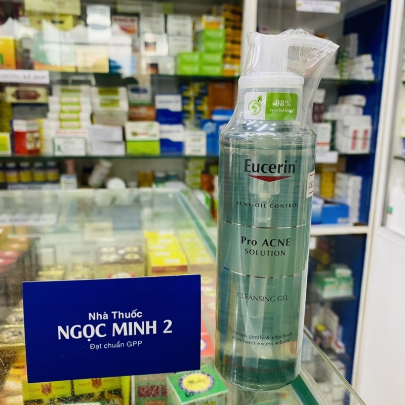 ✅ [Chính Hãng] Sữa rửa mặt Eucerin Pro ACNE Solution Cleansing gel cho da dầu mụn