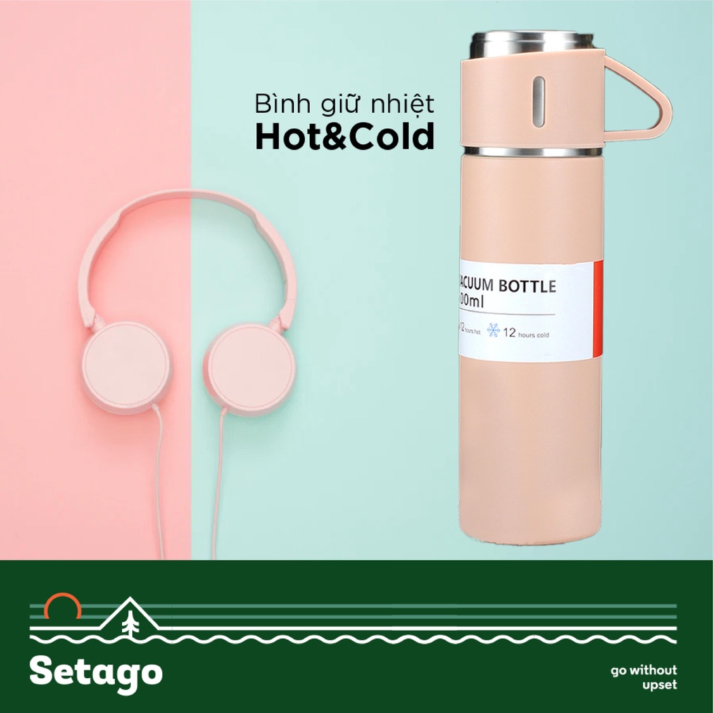 BÌNH SIÊU GIỮ NHIỆT 24H 𝗛𝗢𝗧&𝗖𝗢𝗟𝗗 - Tối ưu cho việc giữ nhiệt, đảm bảo giữ nóng liên tục, giữ đá không tan 24h