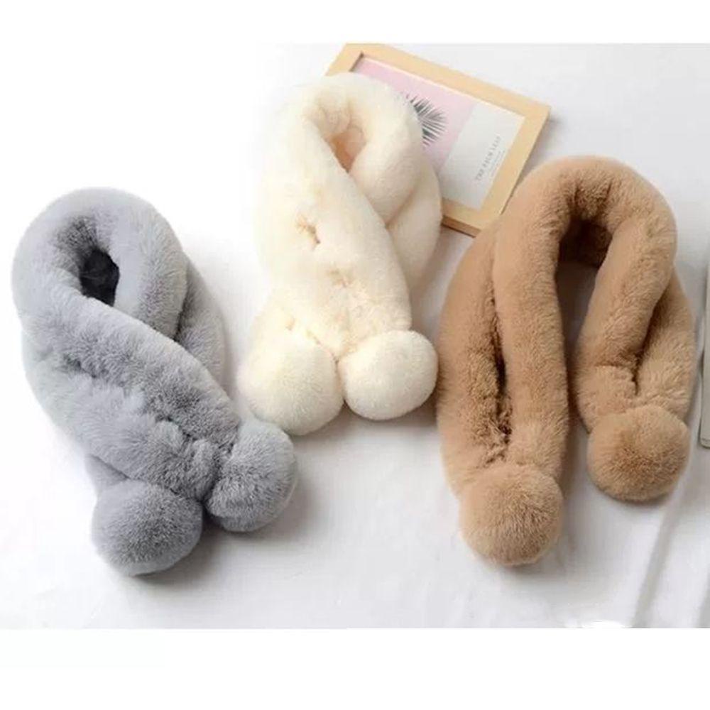 Khăn Choàng Lông Thú Màu Sắc Thời Trang Chống Gió