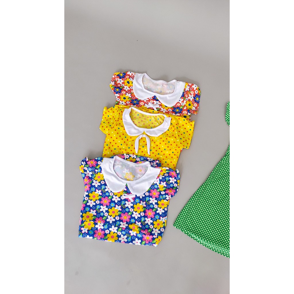 SỈ 445 BỘ BÀ BA PHỐI REN CHẤT CÁT HÀN MỀM MÁT CHO BÉ 9-14KG. SHOP BEECOW