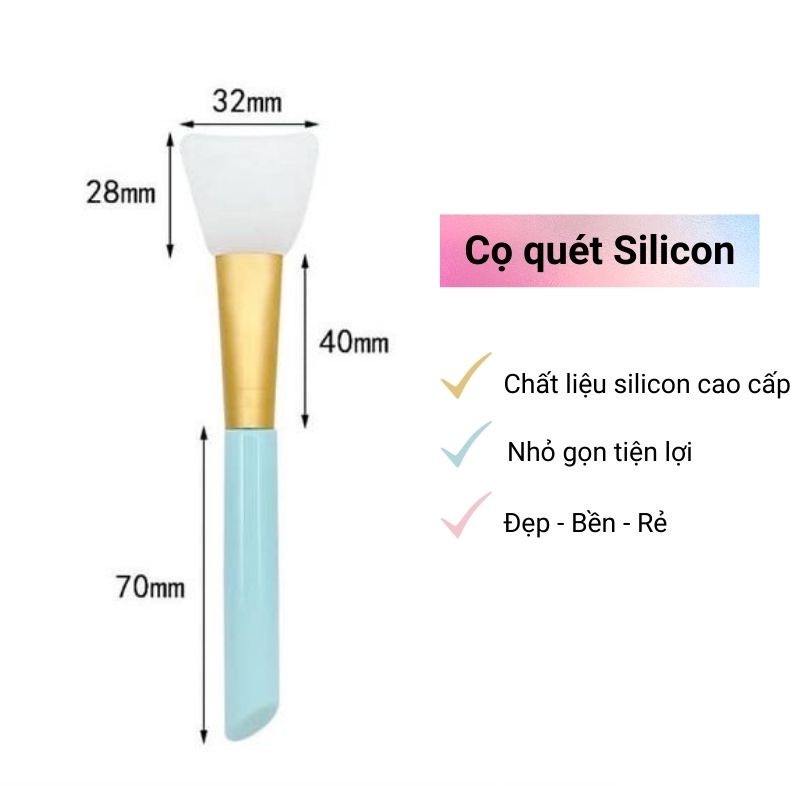 Cọ quét mặt nạ đầu silicon