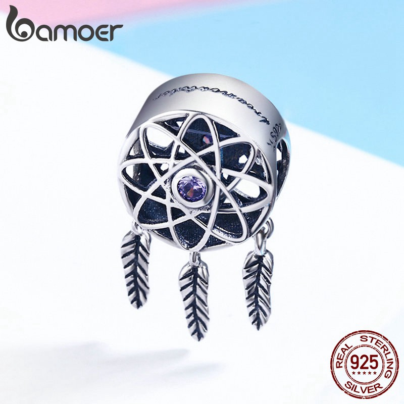 Hạt trang sức Bamoer hình Dreamcatcher SCC330 dùng làm trang sức phong cách cổ điển