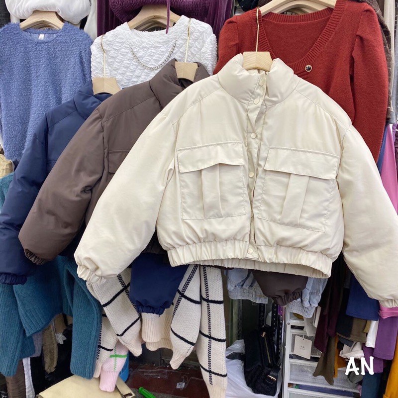 Áo phao túi hộp 3 màu