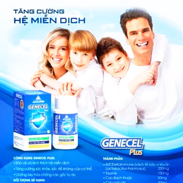 Vitamin tăng cường sức đề kháng- genecel plus