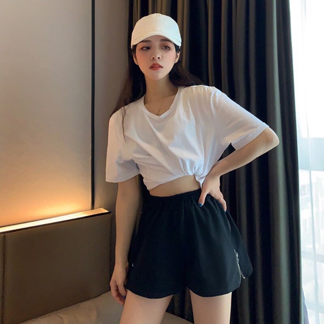 [Mã FAMAYWA giảm 10K đơn 50K] Quần đùi phối khoá kéo | BigBuy360 - bigbuy360.vn