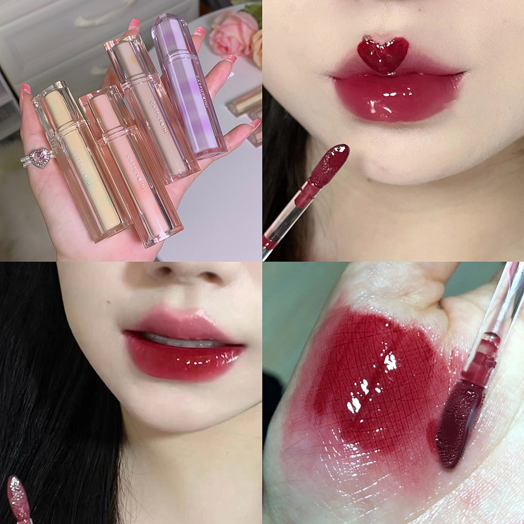 Son bóng dạng thạch CAPPUVINI dưỡng ẩm lâu trôi 3g