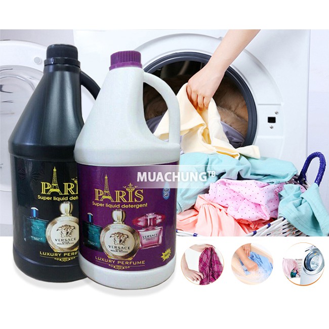 ⛔GIADUNGHOANGMAI⛔ Nước giặt Paris hương nước hoa (CAN 3600ML)