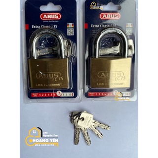 [Hỏa tốc HN] Khóa ABUS 75/60mm, Khoá bấm chống cắt bằng kìm cộng lực 4 chìa vi tính