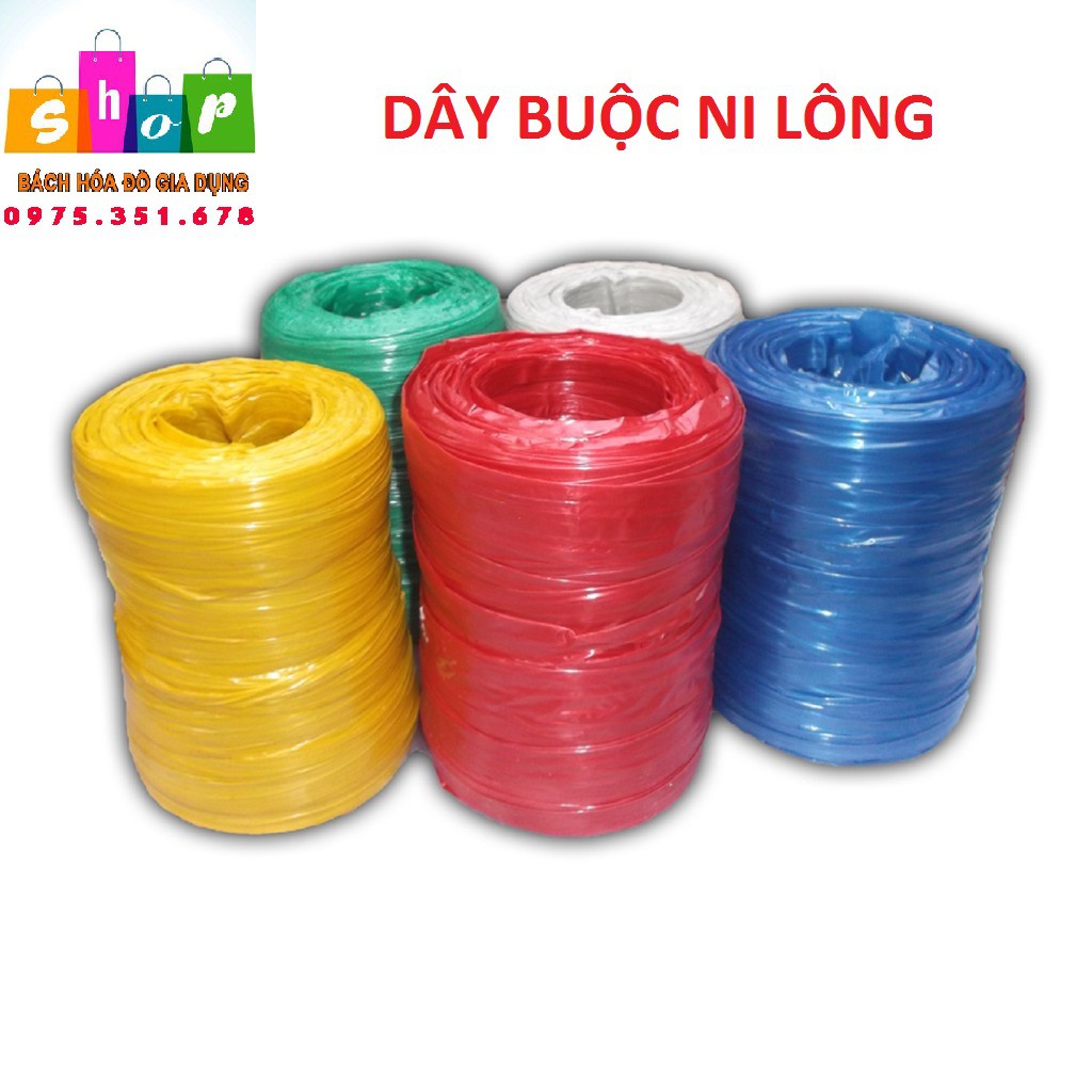 Dây Nilong 1 Cuộn To trọng lượng 800 gram buộc hàng  xanh đỏ ( Màu tuỳ đợt hàng về),