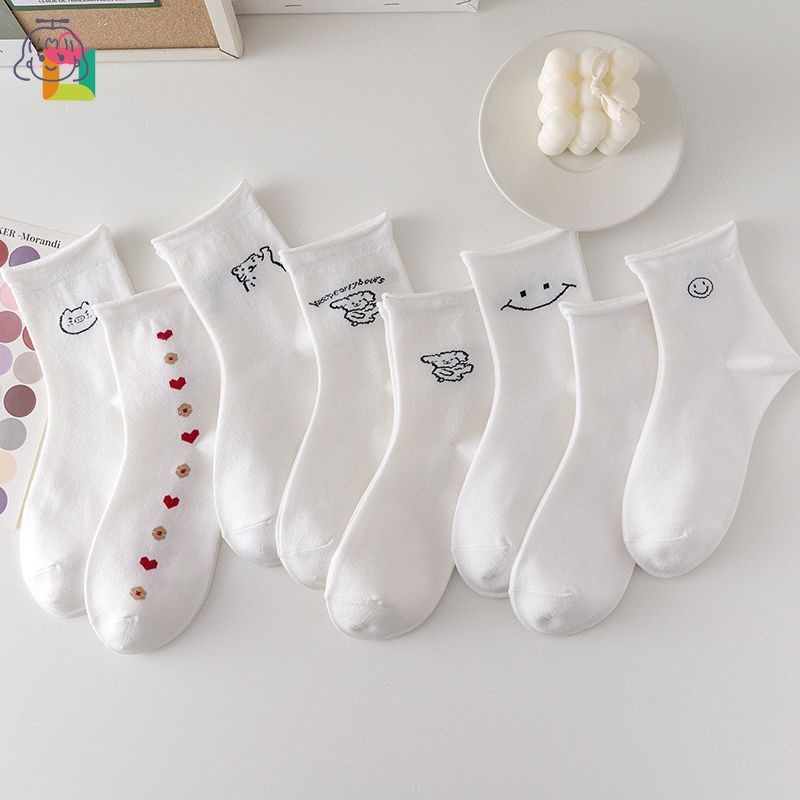 Tất ống họa tiết hoạt hình xinh xắn cho nam và nữ