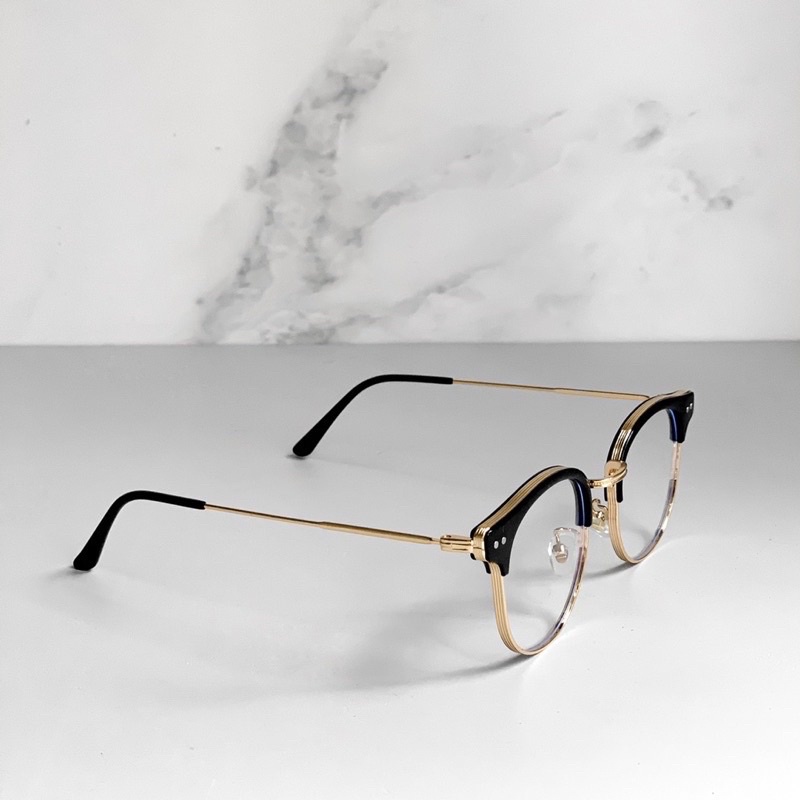 Gong kính cận nam nữ, clubmaster 20023 chống ánh sáng xanh, UV400 Jolie eyewear-Lắp tròng theo yêu cầu