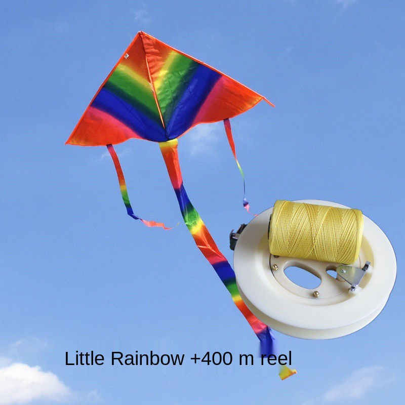 Diều trẻ em dễ bay và thả + dòng Rainbow Triangle Kite cho người mới bắt đầu Giao hàng miễn phí