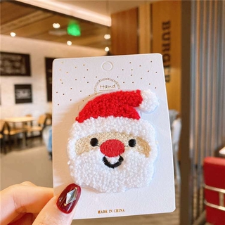 【RYT】Set 2 kẹp tóc len giáng sinh noel cho bé