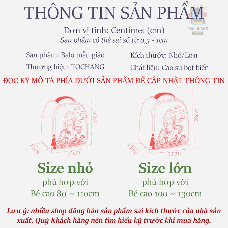 Balo cho bé đi mẫu giáo, nhiều ngăn, có dây chống lạc, chất liệu nhẹ, an toàn với trẻ nhỏ, phù hợp 1 - 7 tuổi