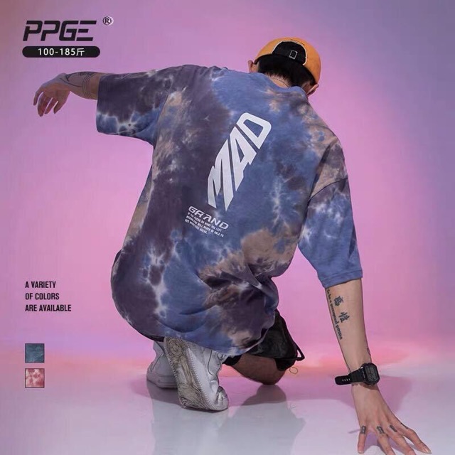 ⚡️Áo loang màu unisex in chữ MAD kèm ảnh thật⚡️