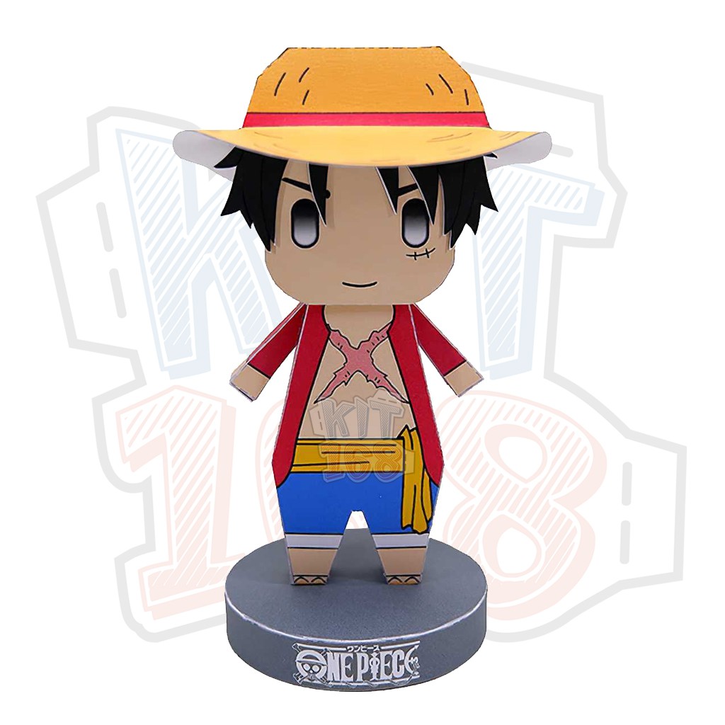 Mô hình giấy Anime Chibi Monkey D. Luffy (Timeskip) ver 4 - One Piece