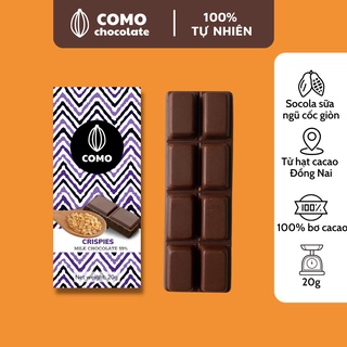 Socola sữa nhân ngũ cốc giòn 20g Como Chocolate