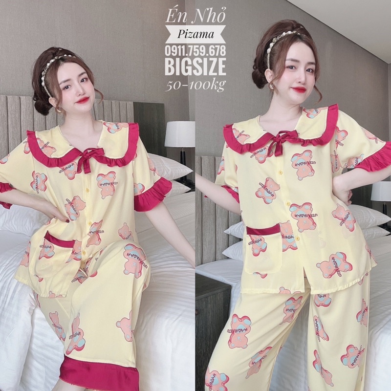 Đồ Bộ pizama Bigsize 50-100kg Dài mango cao cấp