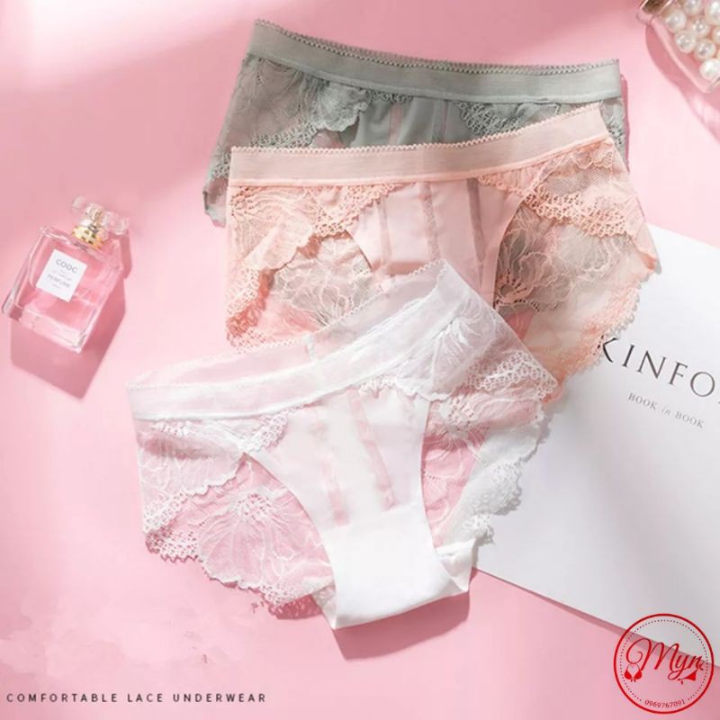  QUẦN LÓT SU REN HOA MỀM MỊN SEXY CHUẨN THÁI
