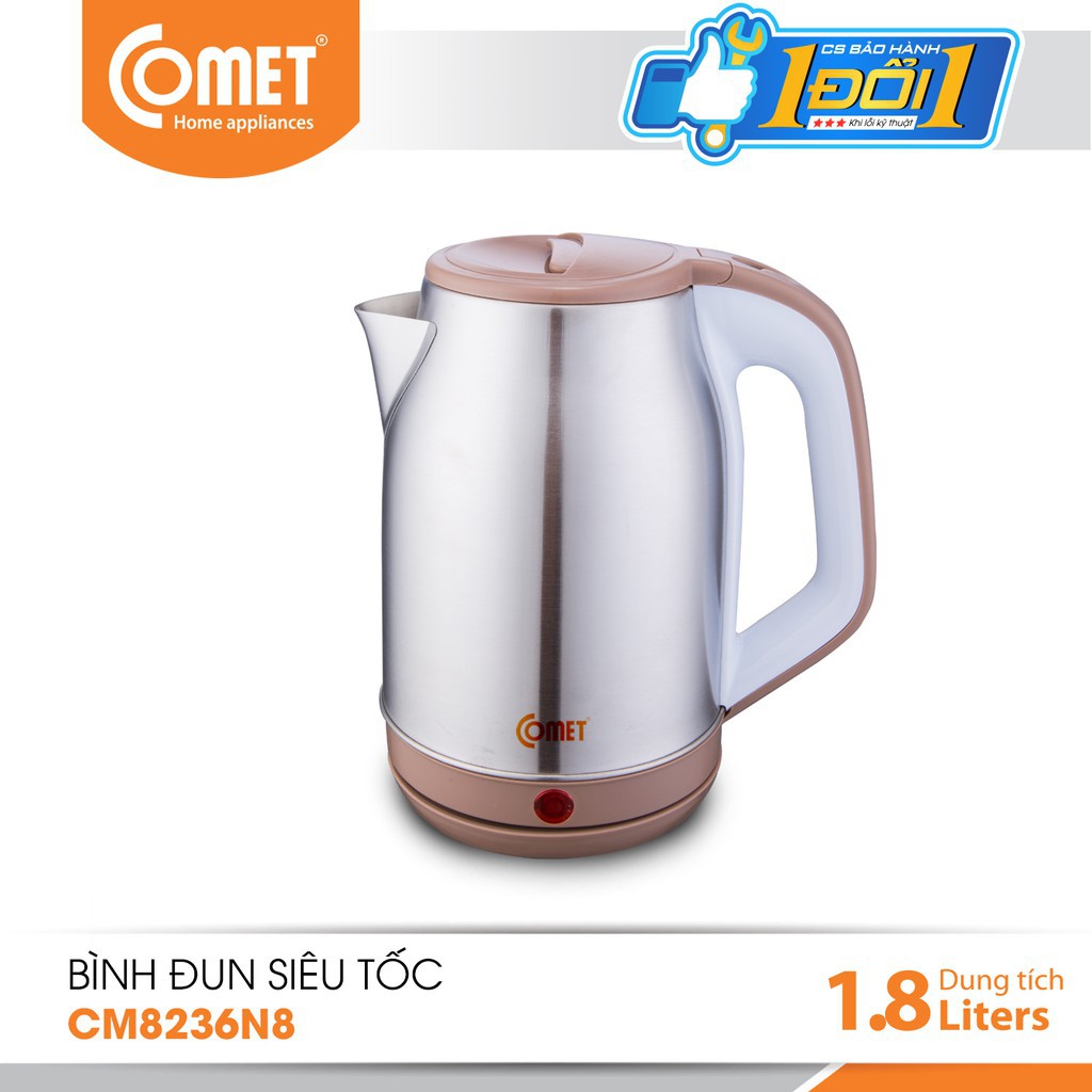 Bình đun siêu tốc 1.8L COMET - CM8236N8