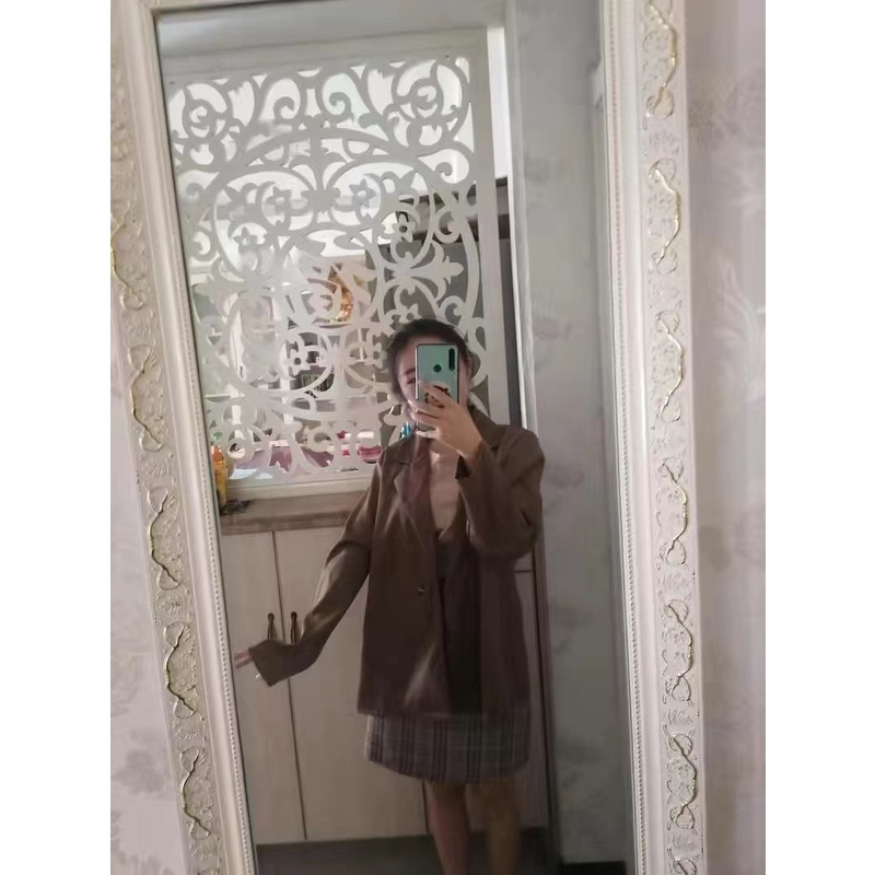 ⚡Set áo khoác vest tay dài dáng rộng và chân váy phong cách thời trang Hàn Quốc cho nữ