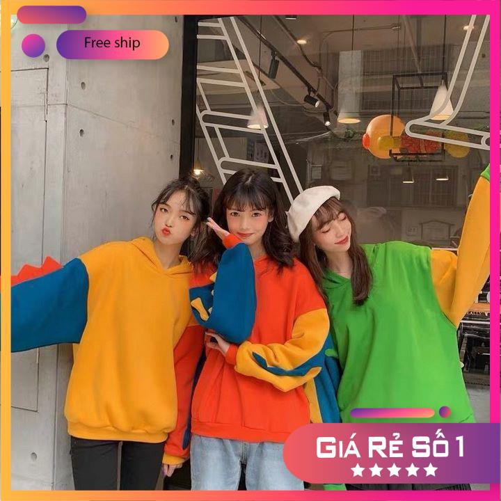 Áo hoodie khủng long đuôi dài nhóm bạn dễ thương mũ trùm đầu_Ảnh thật | BigBuy360 - bigbuy360.vn