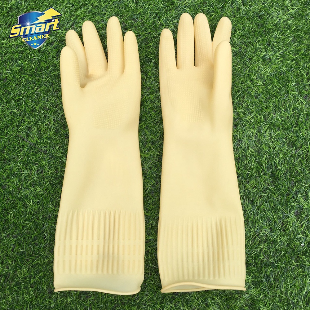 Găng tay cao su Smart bao tay rửa bát siêu bền dai chống ăn mòn bảo hộ lao động bảo vệ đôi tay khỏi hóa chất