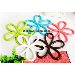 Lót nồi silicon hình hoa