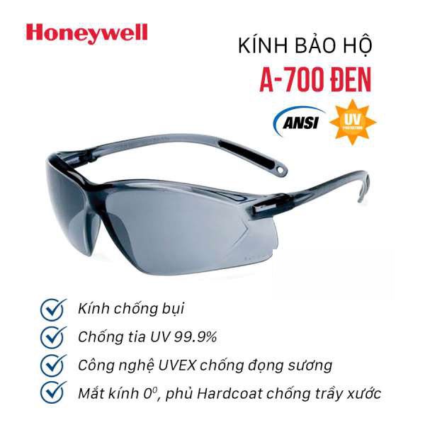 Kính bảo hộ Honeywell A700 Mắt kính chống bụi, chống tia UV, chống trầy xước, chống đọng sương