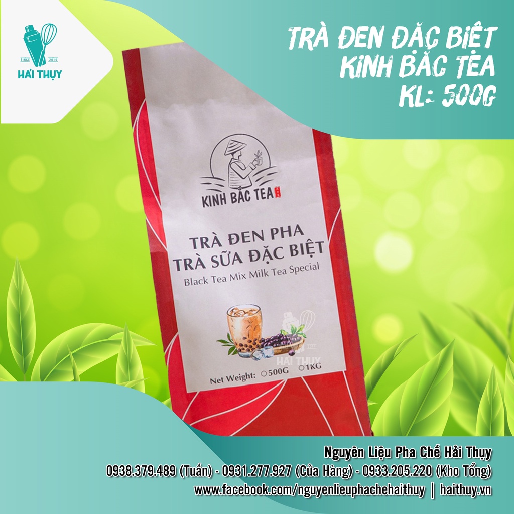 Trà Đen Pha Trà Sữa Kinh Bắc Tea Loại Đặc Biệt gói 500g
