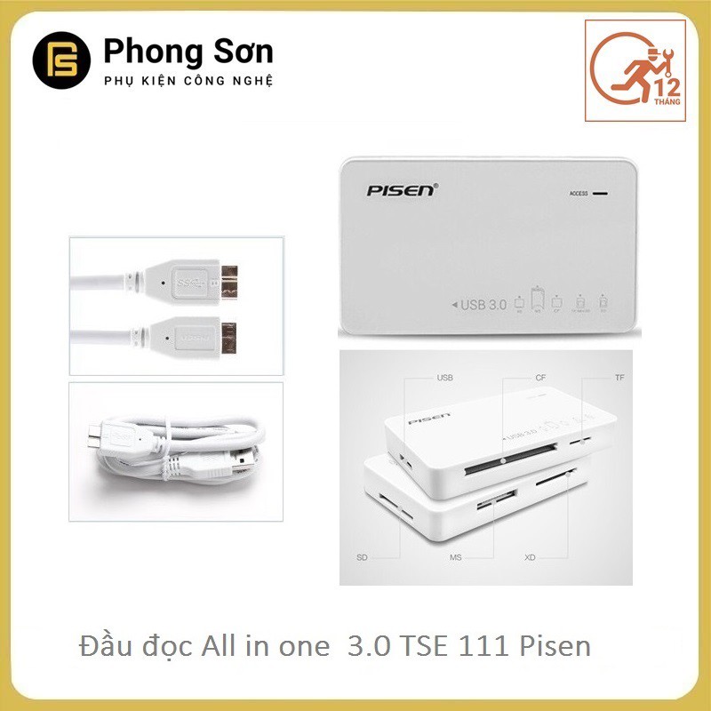 Đầu đọc thẻ 3.0 Pisen All in one TS E111 USB 3.0