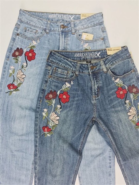 Baggy thêu hoa xk