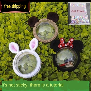 Bộ dụng cụ làm túi đan len đeo chéo hình tròn Mickey xinh xắn thời trang cho nữ DO IT YOURSELF