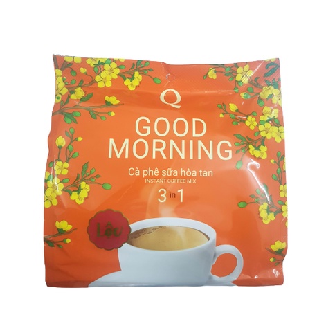 Cafe Good Morning cà phê sữa hòa tan Trần Quang bịch 24 gói x 20g