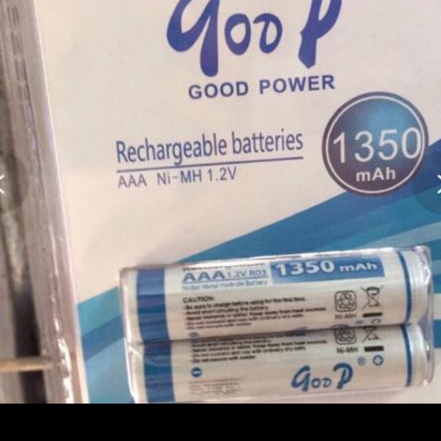 Pin đũa xạc AAA 1350mah