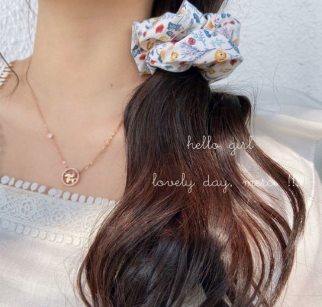 Cột Tóc Vải Scruschies Nhiều Màu.