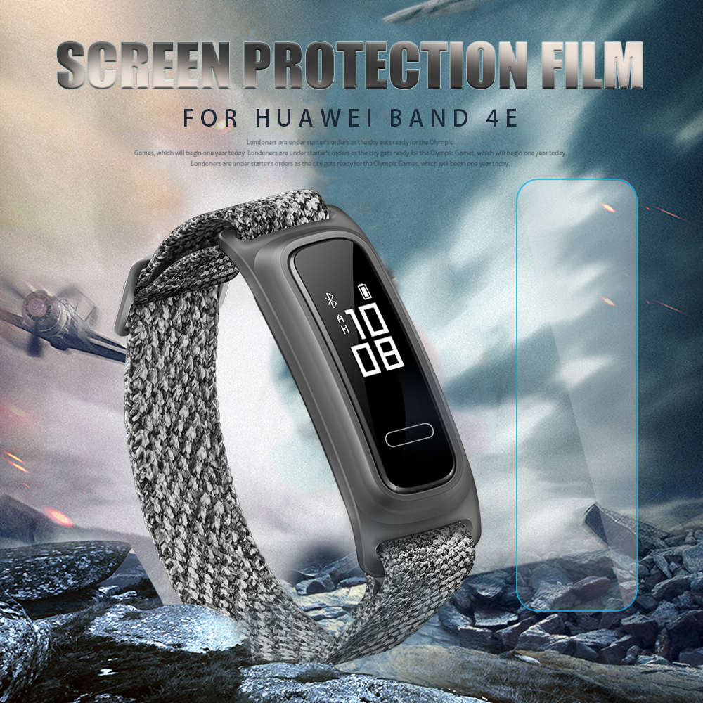 Miếng Dán Tpu Trong Suốt Bảo Vệ Màn Hình Cho Đồng Hồ Thông Minh Myron For Huawei Band 4E