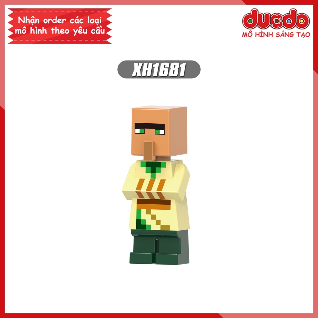 Minifigures các nhân vật Minecraft - Đồ chơi Lắp ghép Xếp hình Mini Mô hình XINH X1310