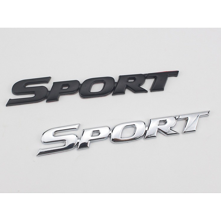 Tem chữ SPORT trang trí xe