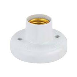 Đui đèn kiểu xoáy ốp trần 4A 250V E27 - ĐUI ĐÈN THẲNG