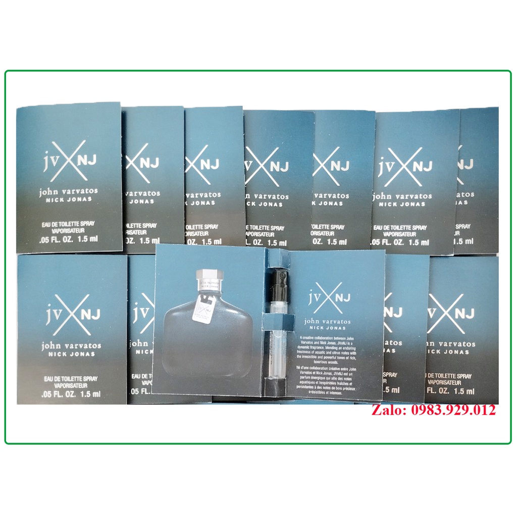 Mẫu thử Vial Nước hoa John Varvatos Nick Jonas EDT