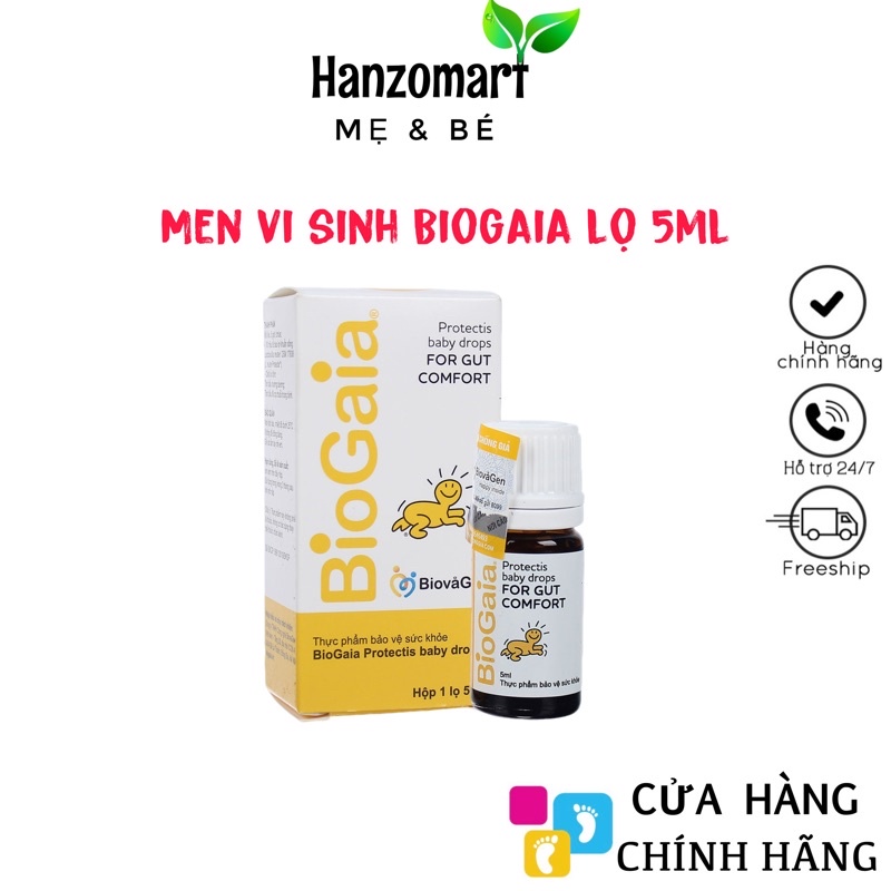 Men vi sinh BioGaia ProTectis Drops cải thiện hệ tiêu hóa xuất xứ Thụy Điển dung tích 5ml